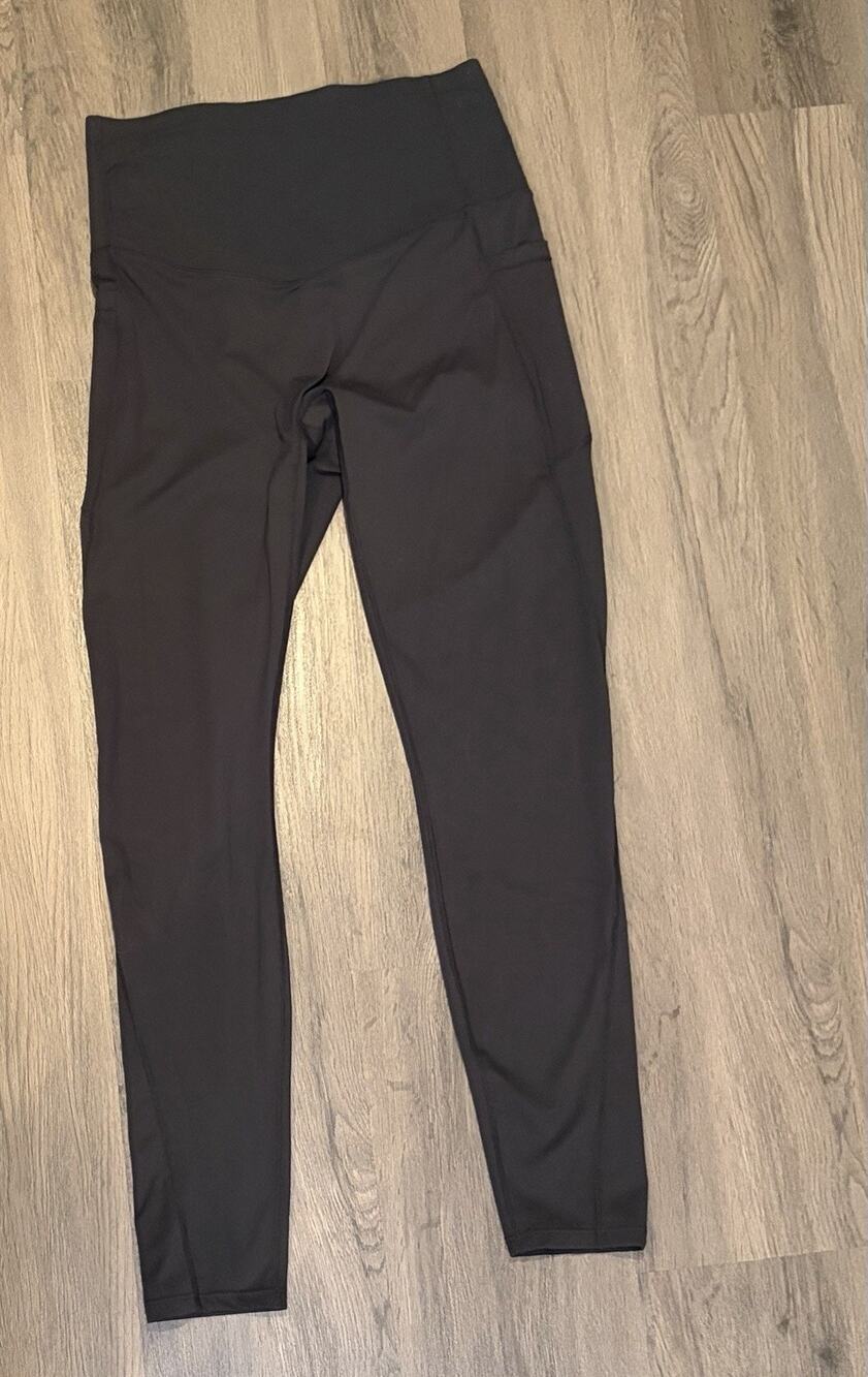 Halara Women's Black High Rise Full Length Ankle Leggings Stretch Size Medium